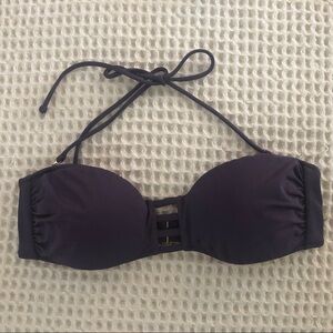 Victoria’s Secret Purple Triangle Bikini Top 36C Strappy Halter Summer